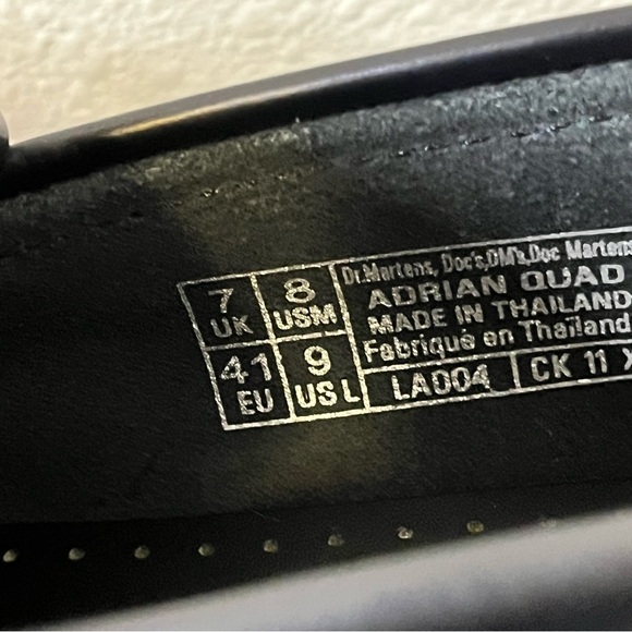 Dr. Martens Adrian Bex platform Black Leather Tassel Loafers leather sz 9 womens - Picture 6 of 7